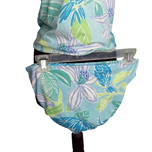 Lilly Pulitzer Size 6 Swimsuit Womens Halter Neck Tankini Tropical Parrot Print - Picture 2 of 8